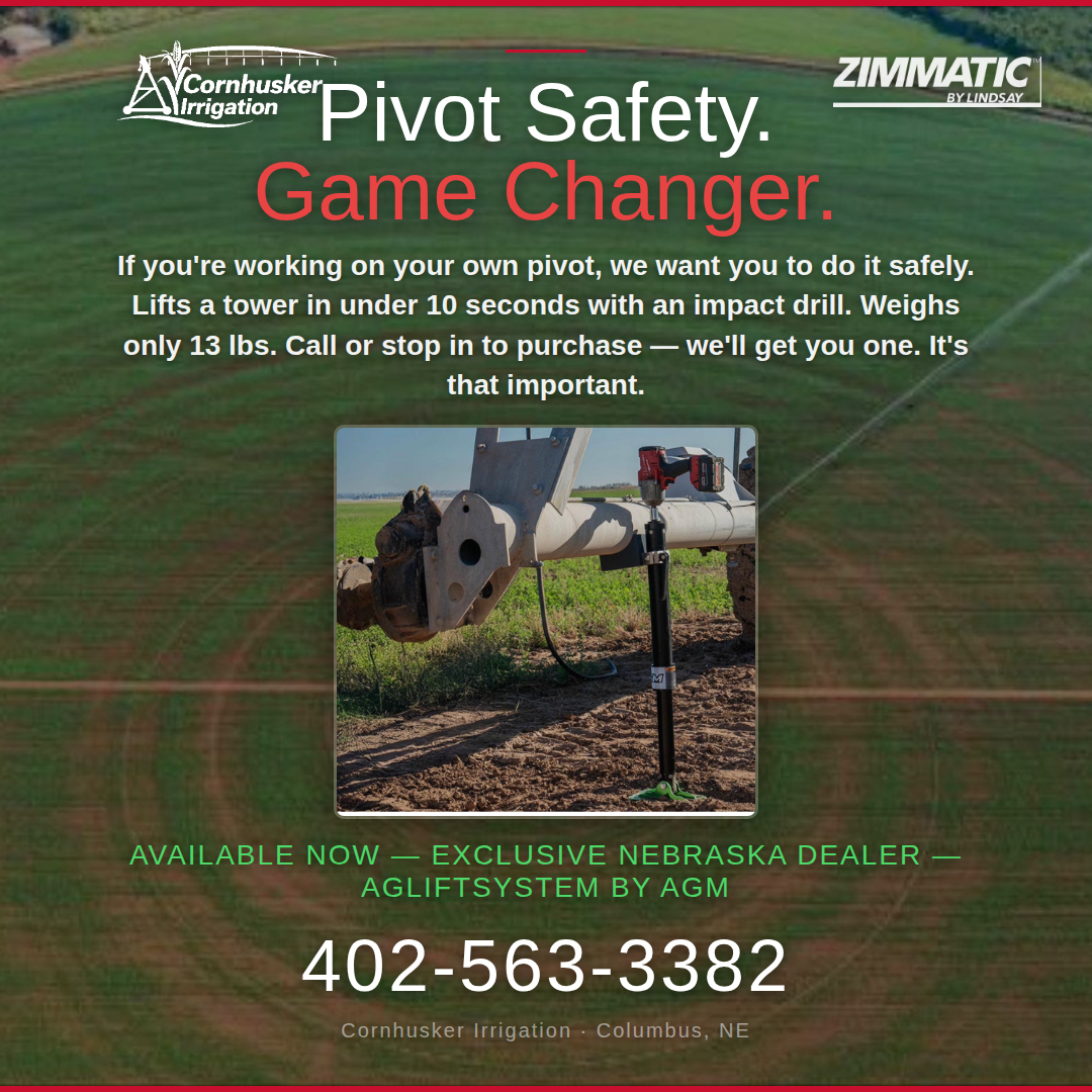 AgLift System in action - pivot safety