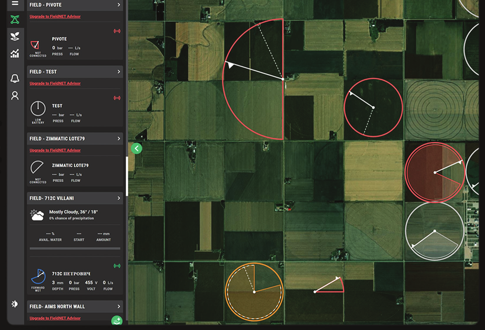 FieldNET Advisor irrigation management