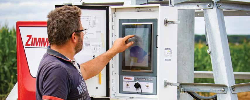 Zimmatic 500C, 700C, and 712C control panels