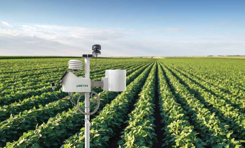 METOS weather station in field